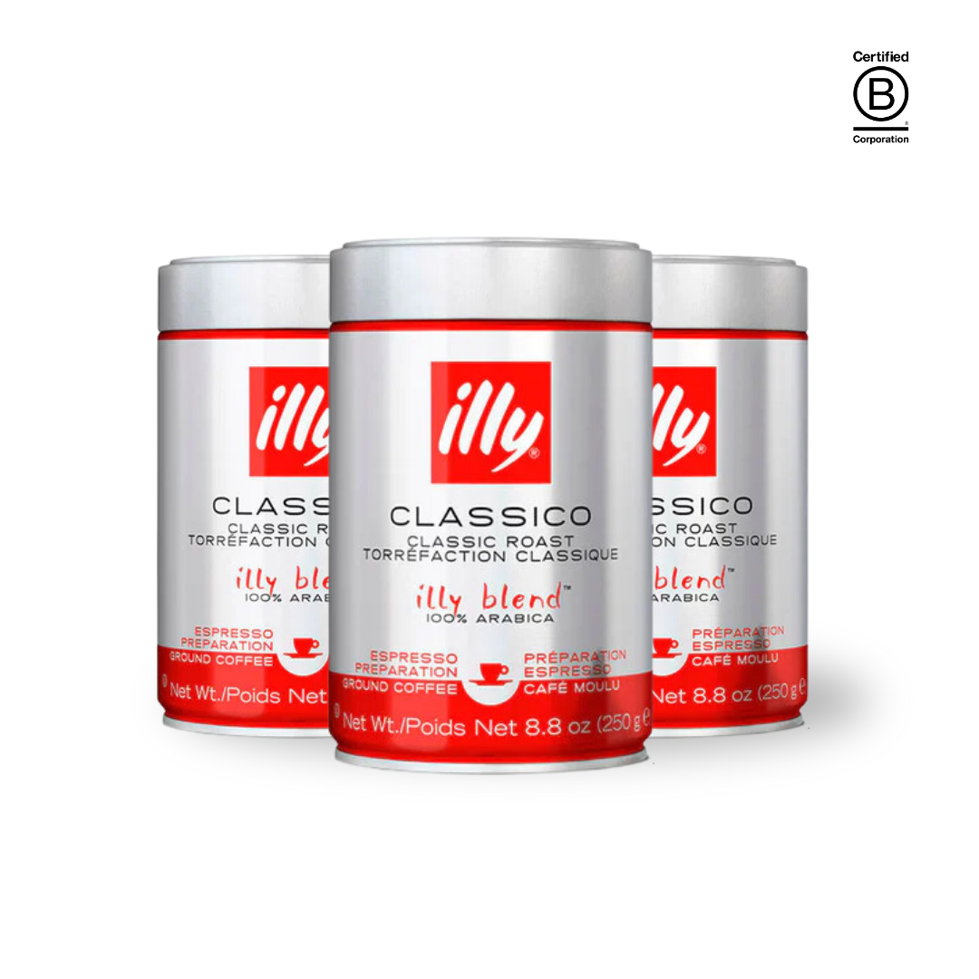 Hel kasse - illy Classico , Malet til espresso 12 stk