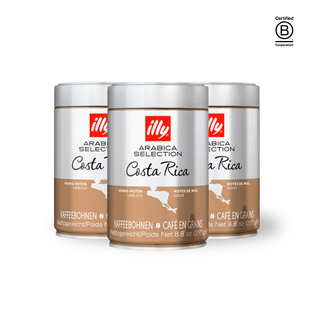 Hel kasse - illy Costa Rica, Hele bønner 6 stk