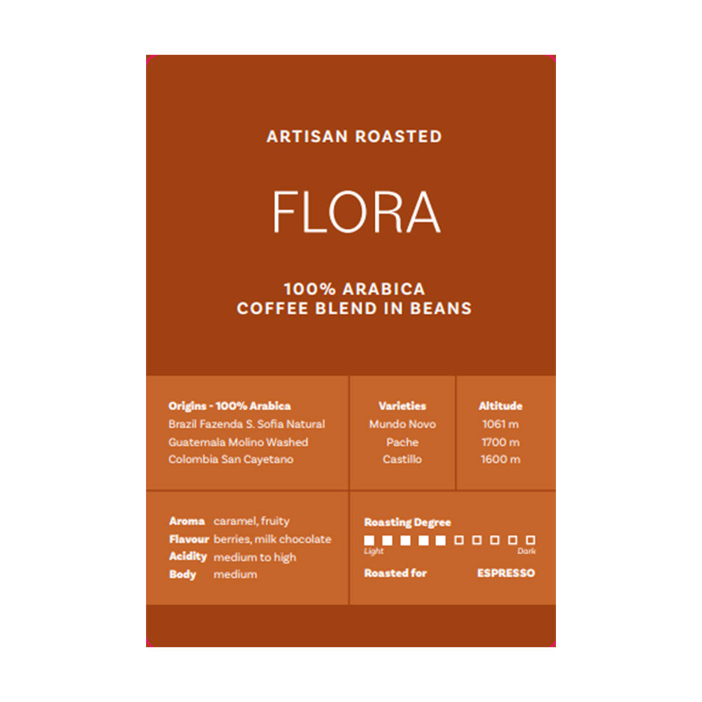 Flora Hele Bønner 1 kg.