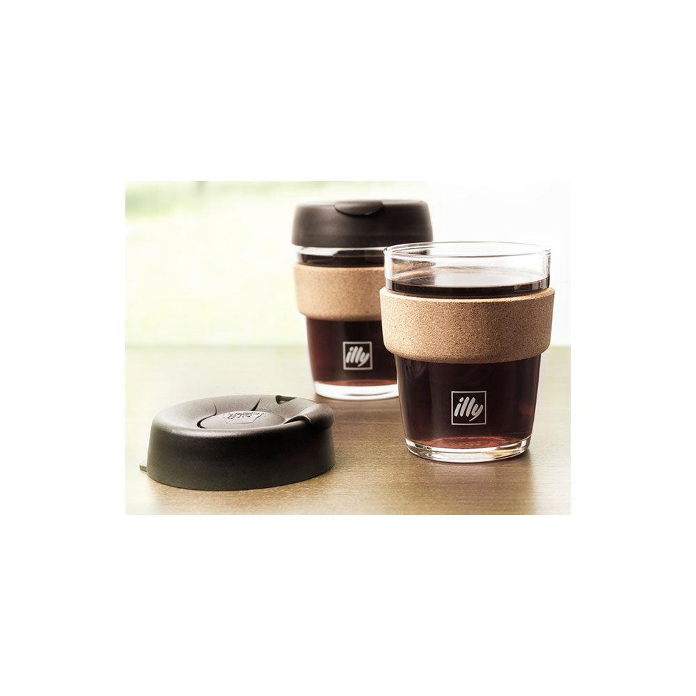 illy KeepCup Glass Travel Mug 12 oz