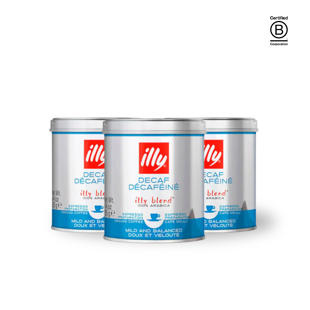 Hel kasse - illy Decaf, Malet til espresso 12 stk