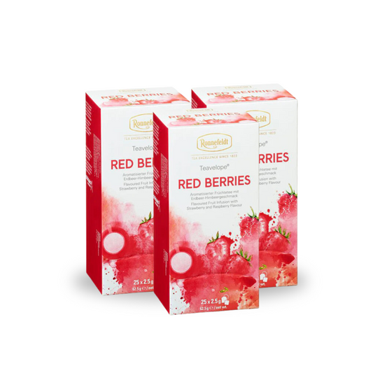 Hel kasse - Teavelope Red Berries 6 stk.