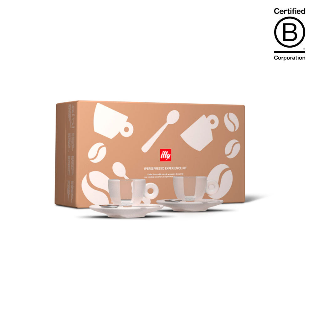 NYHED: illy Art Collection Frosted Glass Espresso - sæt af 2 stk.