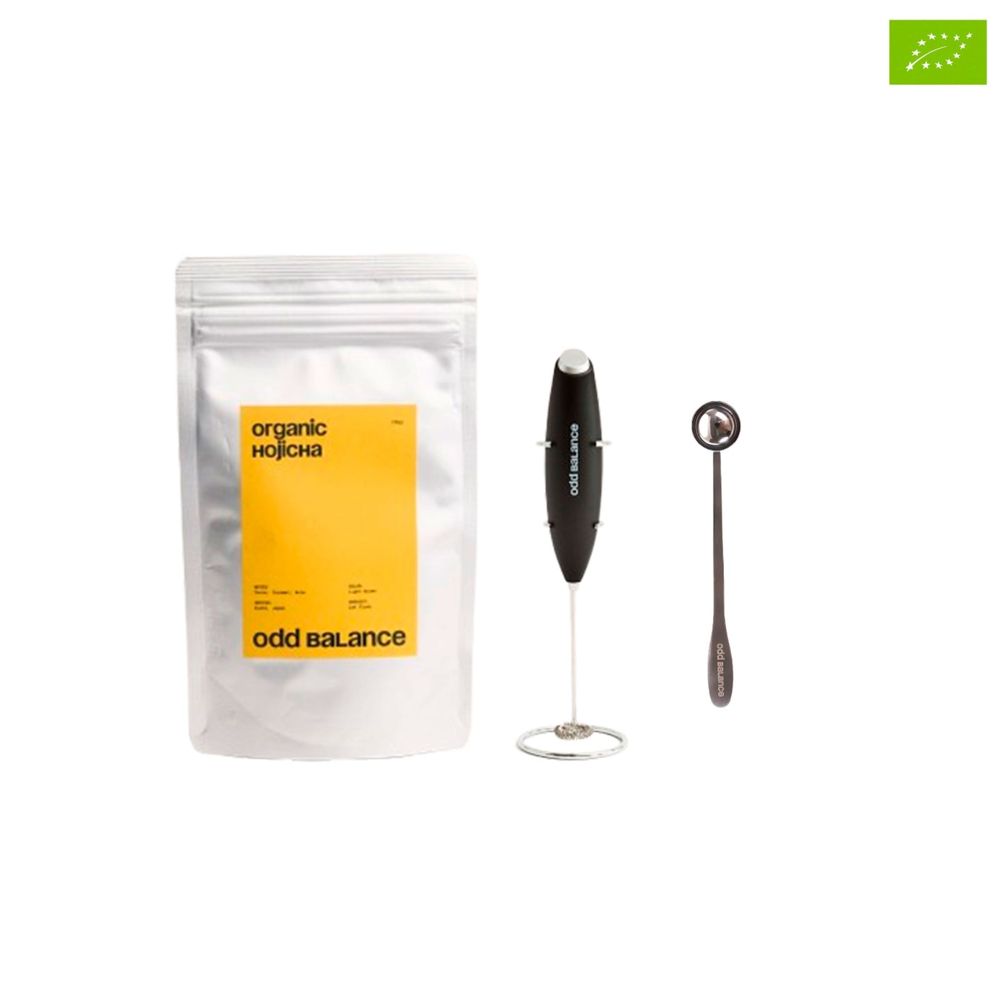 Hojicha kit m. elektrisk whisk