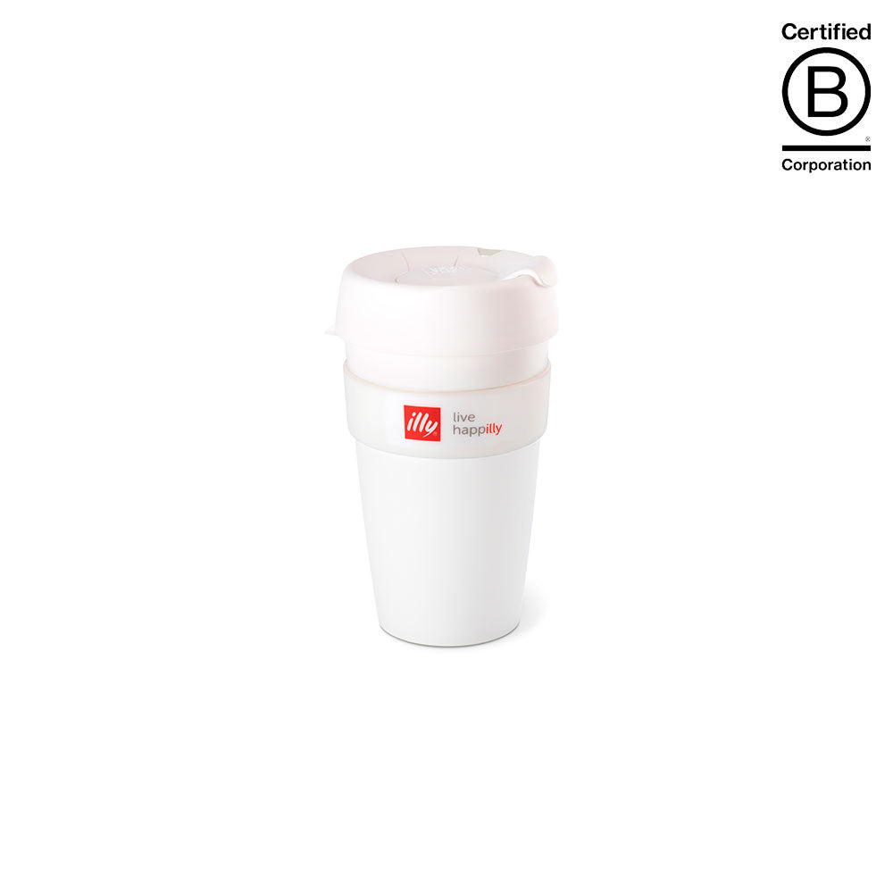 illy KeepCup Reusable Coffee Cup 16oz hvid