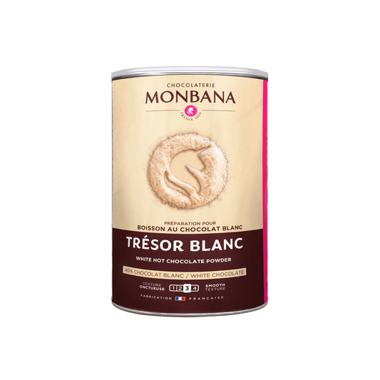 Monbana Hvidt chokoladepulver 500 g.