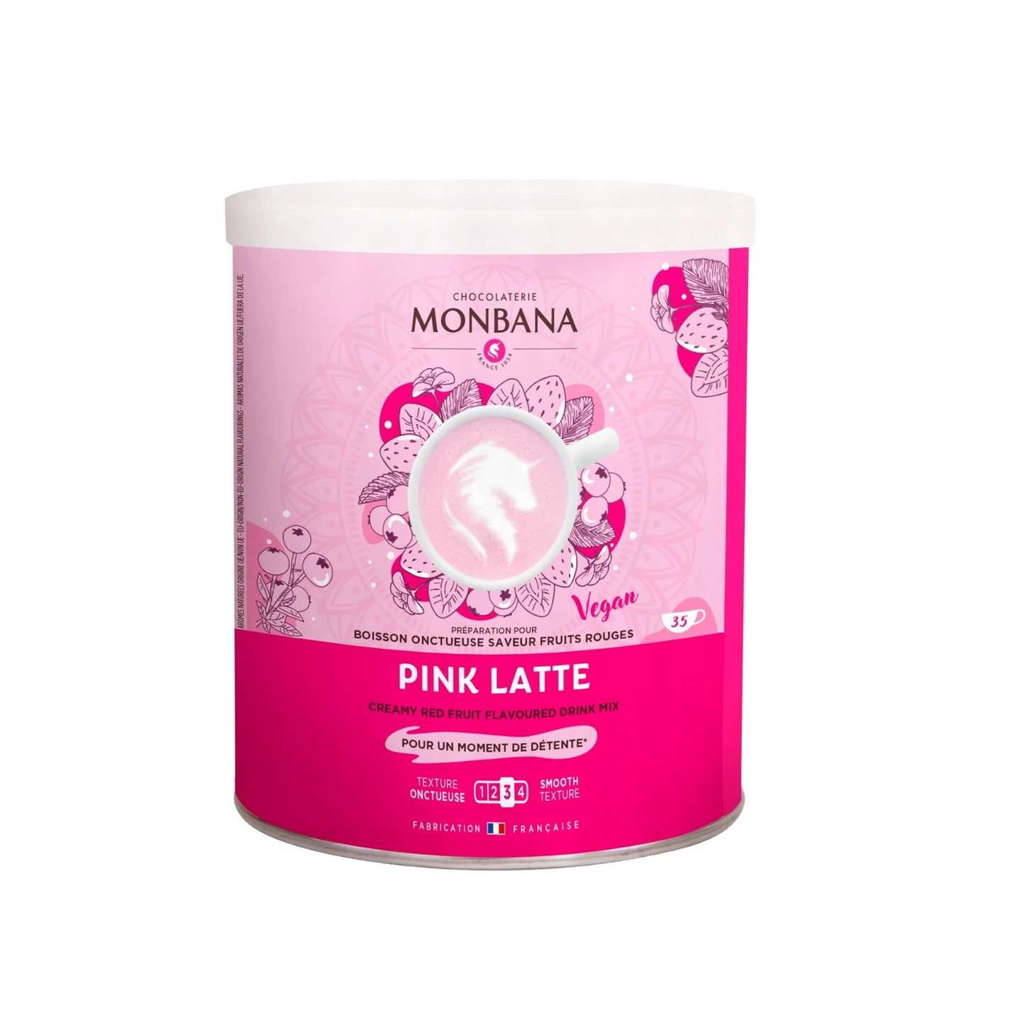 Monbana Vegan Pink Latte powder - 350 g.